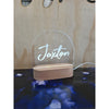Name Night Light | Wood Base (White Led) - FREE SHIPPING
