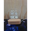 Name Night Light | Wood Base (White Led) - FREE SHIPPING