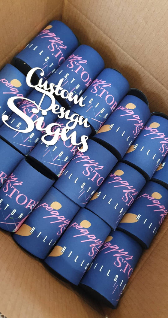 Custom Printed Stubby Holder - Carlie Rees Custom Designs