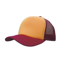  Custom Printed Gold & Maroon Trucker Cap - Carlie Rees Custom Designs