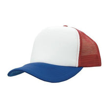  Custom Printed Red, Royal & White Trucker Cap - Carlie Rees Custom Designs