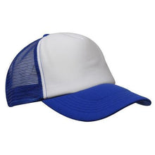  Custom Printed Royal Blue & White Trucker Cap - Carlie Rees Custom Designs