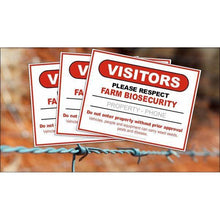  Farm Biosecurity Metal Sign 600x450mm - Carlie Rees Custom Designs