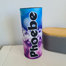  Purple & Blue Bubbles Waterbottle Cover (Suits 750ml) - Carlie Rees Custom Designs